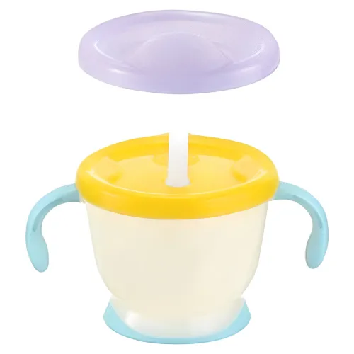 릿첼 AQ 첫걸음 머그 스텝업 빨대컵 세트, 150ml, 1개, 옐로우