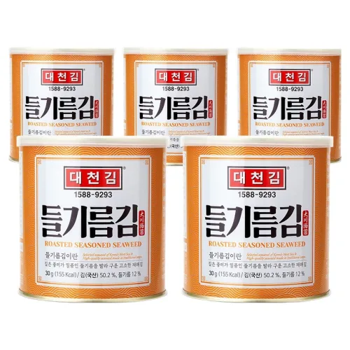 대천김 들기름 캔김