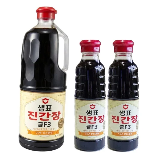 샘표 진간장 금F1.7L 1개+500ml 2개, 1.7L, 1세트