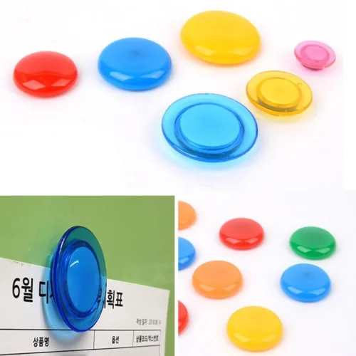 글로벌디에스 학습용 원형 화이트보드 칠판 냉장고 자석 메모판