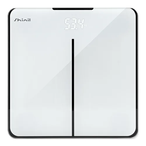 신일 전자식 강화유리 정밀 센서 슬림 체중계 6mm, SHM-2505, 화이트, 1개