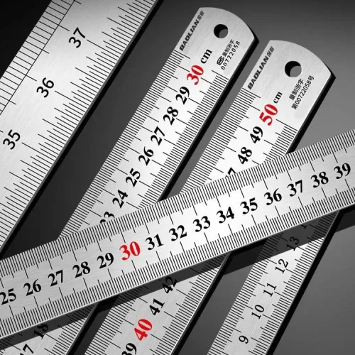 쇠자 스텐자 철직자 1.5m양면 스틸 철자 스틸자 재단자 30cm 10개