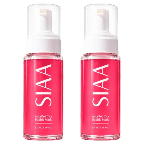 SIAA 아우라 레드시카 버블마스크, 2개, 100ml