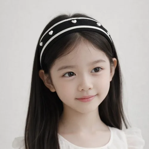 반반하니 깔끔라인 리본 하트 아동 여아 헤어밴드 초등학생 아이 머리띠