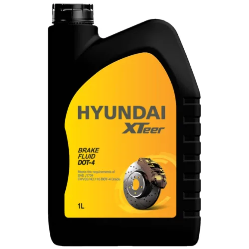 현대엑스티어 브레이크액 DOT-4 1L 제동액 자동차 브레이크오일 (현대오일뱅크 정품), 1개