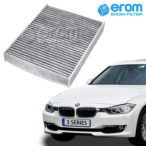 이롬필터 CUK25001 프리미엄 활성탄 에어컨필터, 1개, BMW 3시리즈 330i 활성탄 에어컨필터 (15년~)