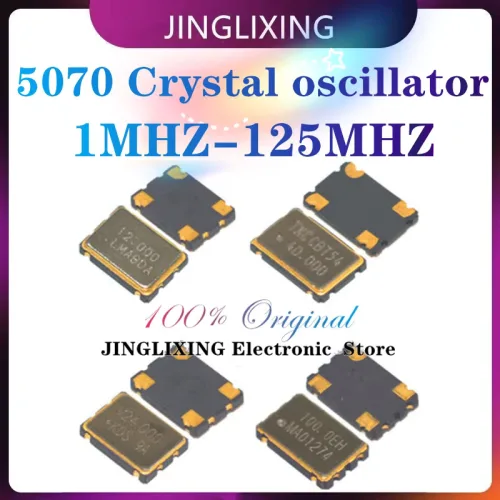 SMD 5070 7050 액티브 크리스탈 오실레이터 OSC 25MHZ 6M 10M 12M 16M 20M 24M 25M 33M 40M 48M 50M 60M 100M 5x7 10 개