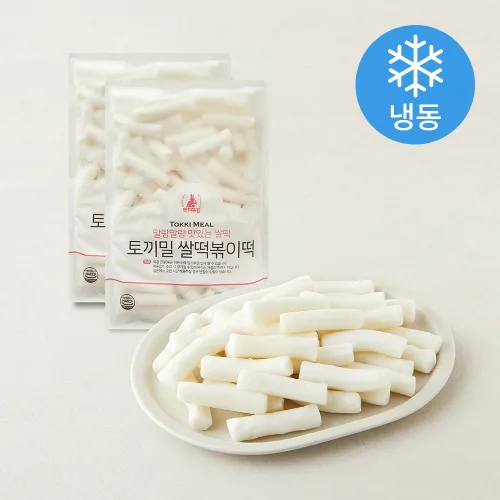 [로켓프레시] 토끼밀 말랑말랑 맛있는 쌀떡 쌀떡볶이떡 (냉동), 1kg, 2개
