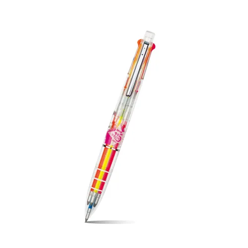자바펜 멀티볼펜 자바 네온5겔 5색 네온 볼펜 0.5mm, 단일상품, 1개