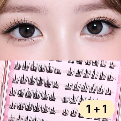 비삼육오 원터치 속눈썹 풀없이 붙이는 아이래쉬 무대용 공연용 3D인조 12mm, 1개, 단일색상