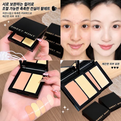 베이제 듀얼 컨실러 팔레트 2색 잡티 다크서클 여드름 자국 자연스러운 밀착 커버  LSZ-08