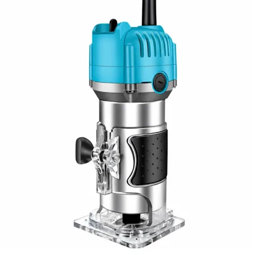 Mochae 목공 트리머 유선 목공 목재 조각기 홈파기 트리머 800W, 1세트, 본품(배터리없음)