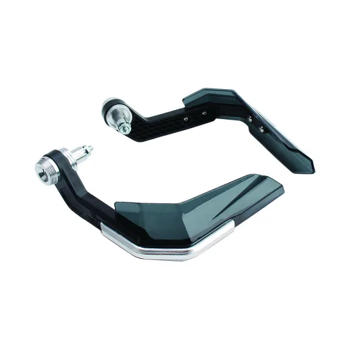 오토바이 22MM 슬림 너클가드 핸들가드 CNC 알루미늄 바엔드 방풍 가드 1세트, 1개, Silvery