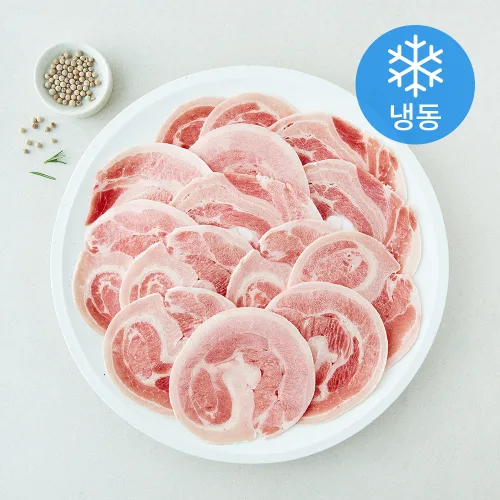 선진포크 한돈 얇은 꽃 삼겹살 구이용 (냉동), 1개, 1kg