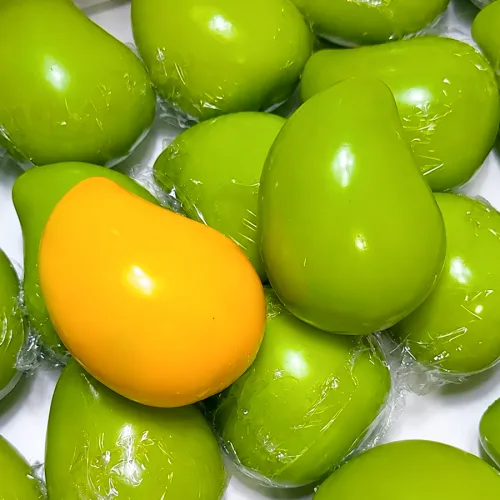 크런치 말랑이 슬랑이 스퀴시 장난감, 망고, 60g, 1개