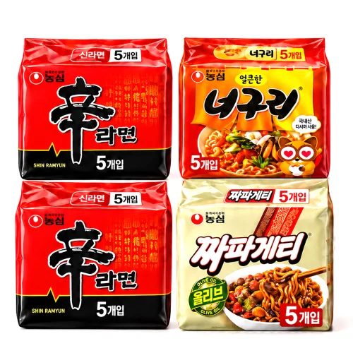 농심 신라면 너구리 짜파게티