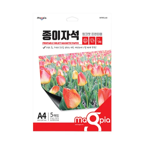 마그피아 종이자석, A4, 5개