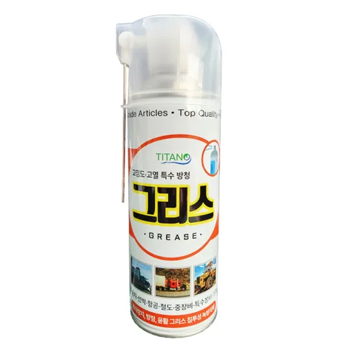 TITANO 고열 구리스 STG-10 420ml 뿌리는 스프레이 구리스 고점도 고열 특수 고온, 1개
