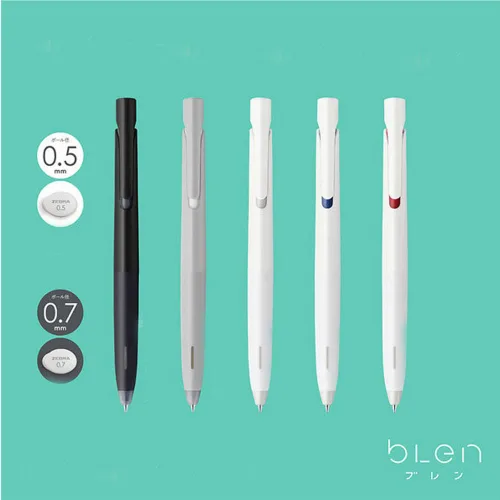 제브라 블렌 흔들림없는 볼펜, 0.5mm(바디)블랙, 999개