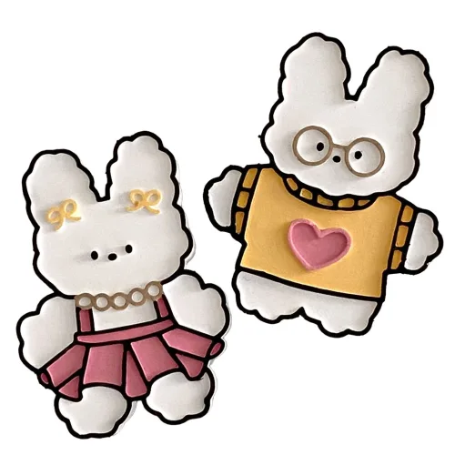 DIY 토끼인형 석고방향제 채색 키트 (2개 채색)