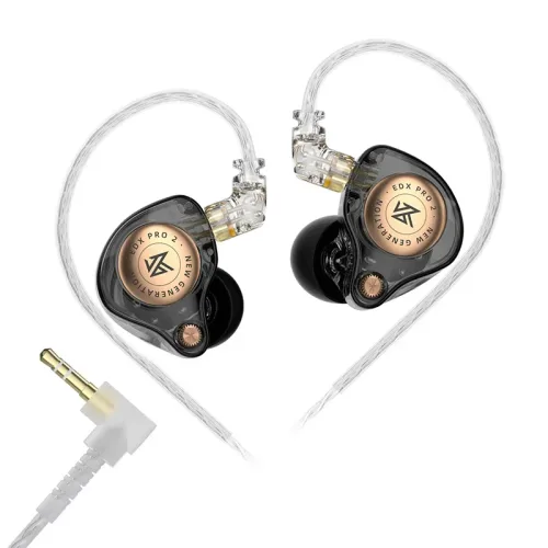 KZ EDX PRO 2 다이나믹 이어폰 IEM 모니터 헤드셋 유선 HIFI 음악 분리형 케이블 3.5MM/TypeC 플러그