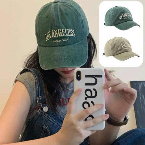 TRUEV.O. 빈티지 워싱 볼캡 LA 남녀공용 1+1, (5컬러)