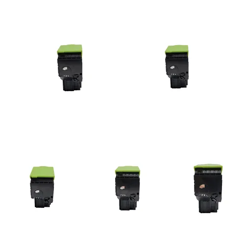 SMU사 렉스마크 CS510dte 5색(검정 2개, 컬러 3개) 1세트 70C8HKE/70C8HCE/70C8HME/70C8HYE, 1개, 4색