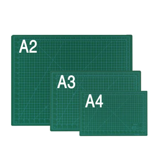 문화산업 컷팅 매트 책상 매트 A2 A3 A4 1개 PVC 데스크 매트 무료 배송, 녹색