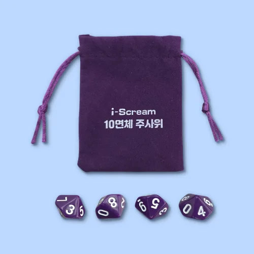 아이스크림몰 10면체 주사위 세트, 1개