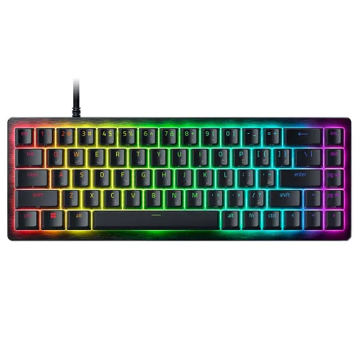 레이저 Huntsman V3 HE Magnetic Mini 65% 유선 게이밍 키보드 자석축 + 스왑 세트, 마그네틱축(자석축), 헌츠맨 V3 HE Magnetic Mini 65%, 블랙