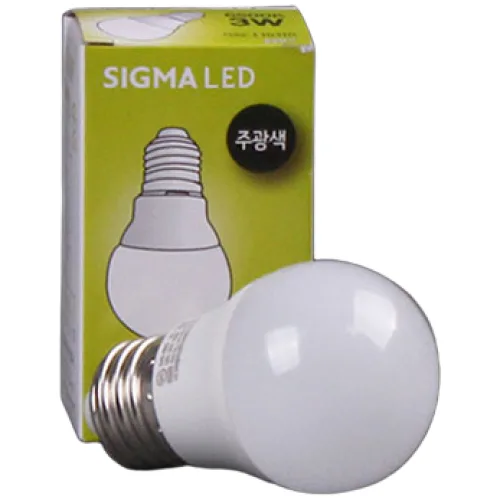 시그마 LED 인치구 3W E26 (5색상), 녹색, 1개