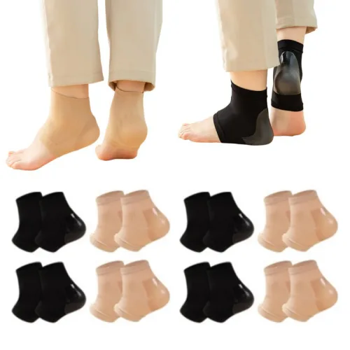 끌레아르 실리콘 발뒤꿈치 보습패드 2종 x 2p, 블랙, 스킨, 2세트