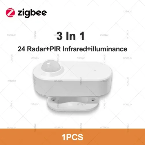 3 In 1 ZigBee 24G MmWave 레이더 인체 존재 모션 센서 + PIR 적외선 + 조도 감지 Z2M 용 홈 오토메이션