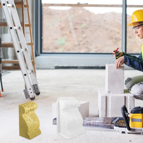 유럽풍 장식 로마 기둥 몰드 빌라 대문 시멘트 사각 모양 꽃 벽