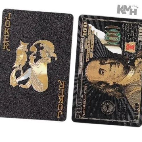 보드 게임 카드 100달러 블랙 마술 포커 플레잉