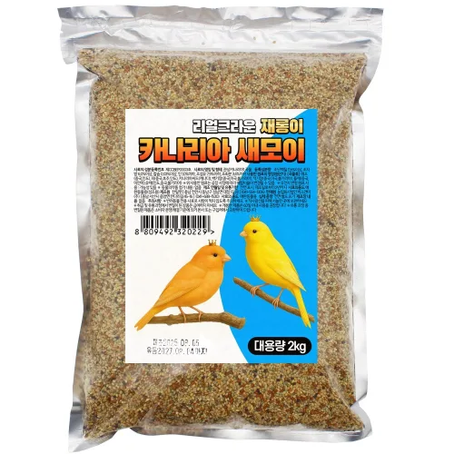 리얼크라운 재롱이 카나리아 새모이 대용량, 1개, 2kg