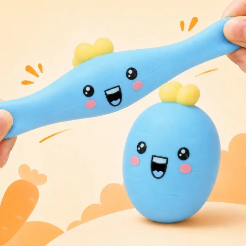 엘보아 힐링 당근 말랑이 스트레스 볼 스퀴시, 1개, 140g, 하늘당근