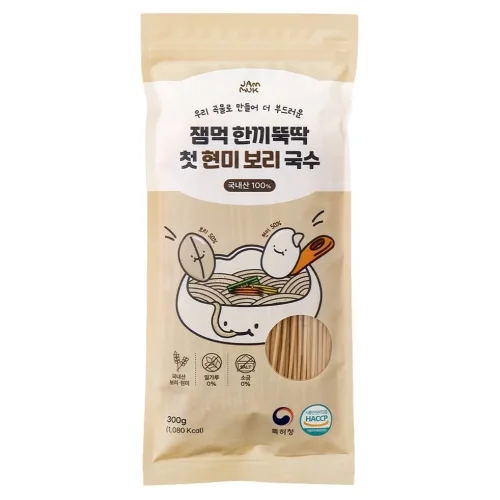 잼먹 한끼뚝딱 첫 현미 보리 아기국수, 300g, 1개