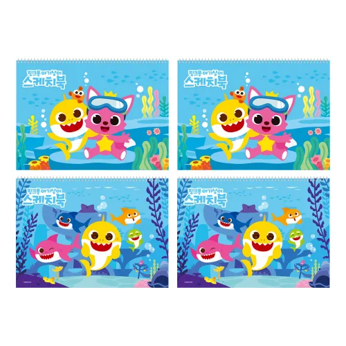 몽땅 핑크퐁 스케치북, 345 x 248 mm, 26매, 4개