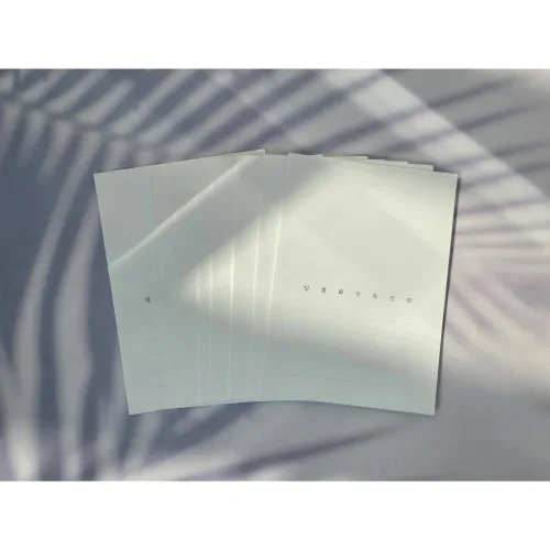 수채꽃,무지만년달력 5x7엽서 12장세트 반제품 캘리준비몰