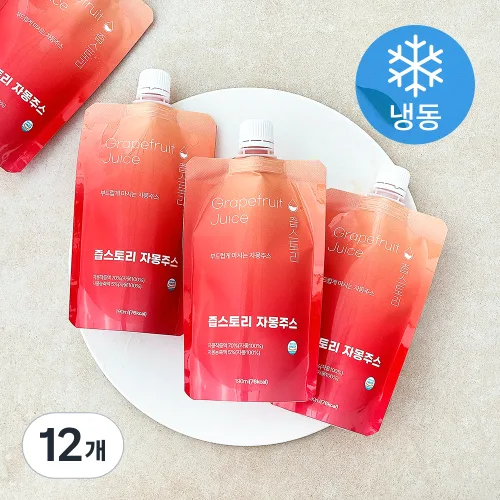 [로켓프레시] 즙스토리 자몽주스 (냉동), 12개, 190ml