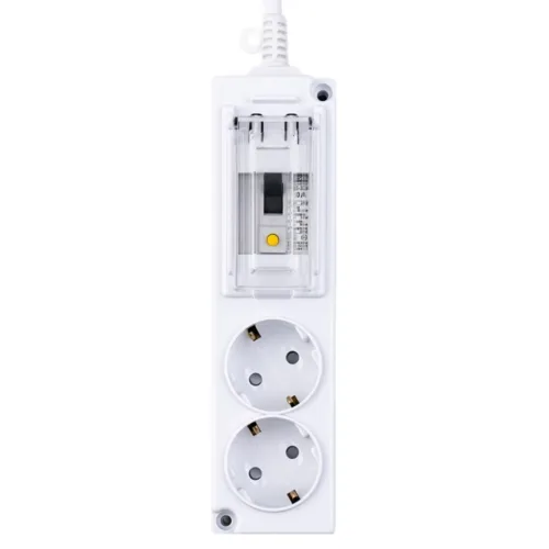 보코 고용량 4000W 누전차단용 멀티탭 2구, 5m, 화이트, 1개