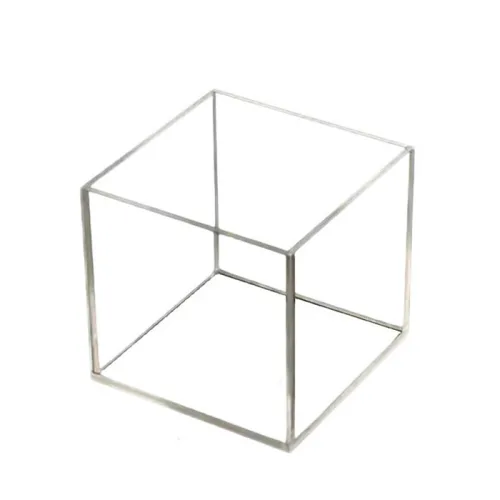 투명 아크릴 정사각 상자 3t 6x6cm 8x8cm 10x10cm 아크릴커버 아크릴케이스 투명전시용 쇼케이스, 1개, 10x10cm