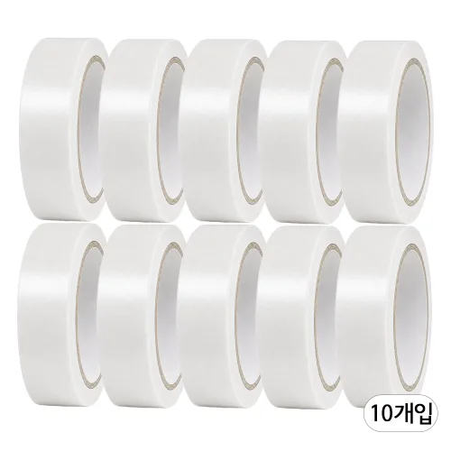 부직 양면테이프 부직포 종이 양면테이프 24mm X 10M, 10개