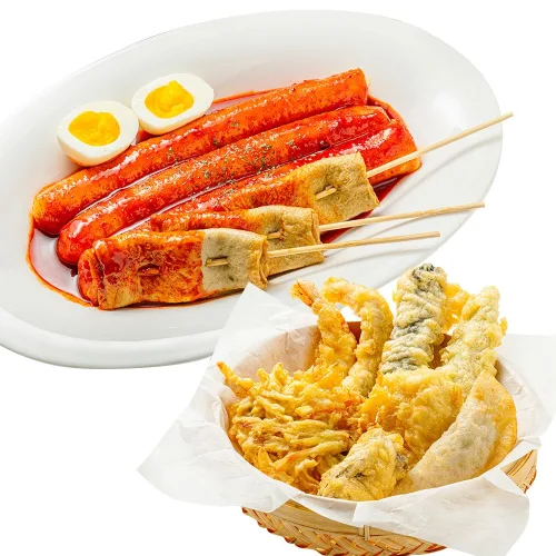 떡보라 가래떡 떡볶이 밀키트 1-2인분+수제모둠튀김 세트 청주 맛집 부산떡볶이, 1개