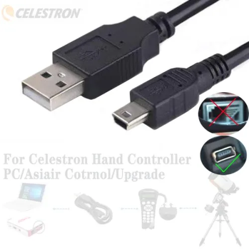 USB A-미니 USB 5P 셀레스트론 4/8SE 127SLT 스코프 넥스스타 핸드 컨트롤러 PC/아시아에어 오토 가이드 컨