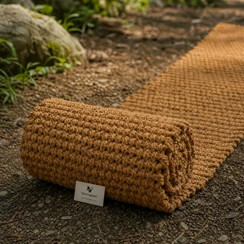 [고품질] 베라노그린 천연 야자매트 (폭1.2m x 길이 1M) / 마당 강아지 견사 산책로, 1개, 매트, 35cm 철근핀 5개 세트