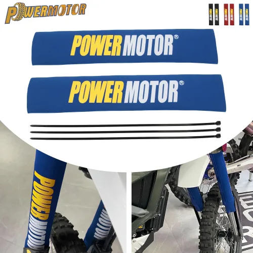 Powermotor 유니버설 350mm 오토바이 프론트 포크 프로텍터범용 액세서리 야마하 YZF250 CRF250 ATV KLX SCW EXC FC FE 용 리어 쇼크 업소버, 1개