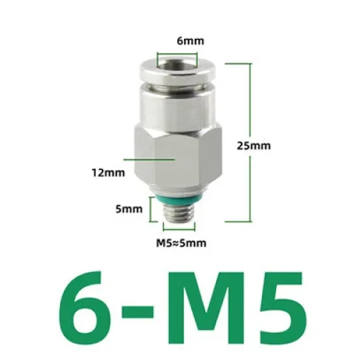 PC-G 직선형 공압 퀵 커넥터 304 스테인레스 스틸 G1/8 외부 나사 6 10mm