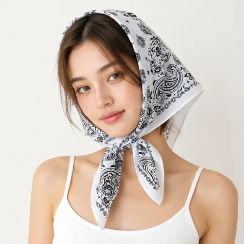반다나 페이즐리 헤어 스카프